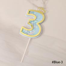 Load image into Gallery viewer, Happy birthday Number 0-9 Acrylic Cake Topper Resuable Topper Cupcake Dessert Party Decor Supplies