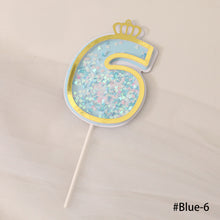 Load image into Gallery viewer, Happy birthday Number 0-9 Acrylic Cake Topper Resuable Topper Cupcake Dessert Party Decor Supplies