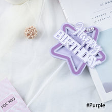 Load image into Gallery viewer, Multilayer Star Happy Birthday Cake Topper Cute Kids Cake Decor Party Decoration Supplies Cupcake Dessert Toppers Decor