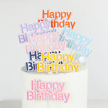 Load image into Gallery viewer, Happy Birthday Cake Topper Cute Kids Cake Decor Party Decoration Supplies Cupcake Dessert Toppers Decor