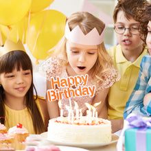 Load image into Gallery viewer, Happy Birthday Cake Topper Cute Kids Cake Decor Party Decoration Supplies Cupcake Dessert Toppers Decor
