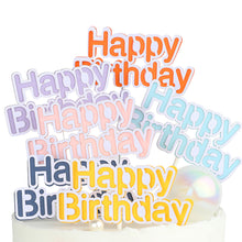 Load image into Gallery viewer, Happy Birthday Cake Topper Cute Kids Cake Decor Party Decoration Supplies Cupcake Dessert Toppers Decor