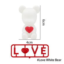 Load image into Gallery viewer, Love Bear Cake Topper Decoration INS Romantic Confession Bear Cute Violent Bear Birthday Backing Cake Decoration