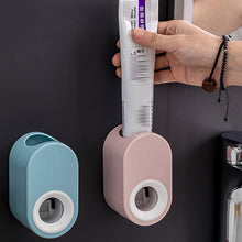 Load image into Gallery viewer, Automatic Toothpaste Dispenser Dust-Proof Toothpaste Holder Wall Mount without Punching Waterproof Toothpaste Squeezer Bathroom Accessories Set