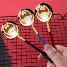 Load image into Gallery viewer, Gold Dinnerware Salad Spoon Soup Ladle 304 Stainless Steel Cutlery Serving Tea Spoons Colorful Round Head Spoon Coffee Mixing Spoon Kitchen Accessories