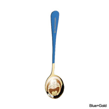 Load image into Gallery viewer, Gold Dinnerware Salad Spoon Soup Ladle 304 Stainless Steel Cutlery Serving Tea Spoons Colorful Round Head Spoon Coffee Mixing Spoon Kitchen Accessories