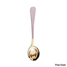 Load image into Gallery viewer, Gold Dinnerware Salad Spoon Soup Ladle 304 Stainless Steel Cutlery Serving Tea Spoons Colorful Round Head Spoon Coffee Mixing Spoon Kitchen Accessories