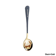 Load image into Gallery viewer, Gold Dinnerware Salad Spoon Soup Ladle 304 Stainless Steel Cutlery Serving Tea Spoons Colorful Round Head Spoon Coffee Mixing Spoon Kitchen Accessories