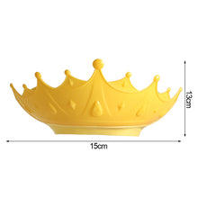 Load image into Gallery viewer, Adjustable Baby Shower Cap Children Shampoo Cap Crown Shape Hair Wash Shield Hat Head Washing Bath Hats for Baby Ear Protection Waterproof Kid Head Cover