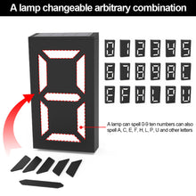 Load image into Gallery viewer, Solar Powered LED Light House Door Number Outdoor Address Sign Plate Street Doorplate Wall Lamp Digital Flat Number