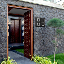 Load image into Gallery viewer, Solar Powered LED Light House Door Number Outdoor Address Sign Plate Street Doorplate Wall Lamp Digital Flat Number