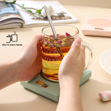 Load image into Gallery viewer, Mini Portable Mug Warmer USB Cup Heater 2 Gear Desktop Coffee Heating Coaster Smart Thermostatic Hot Plate Adjustable Temperature Pad Milk Tea Water
