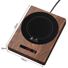 Load image into Gallery viewer, 200W Cup Heater Mug Warmer 5 Gear 100°C Hot Tea Makers Heating Coaster Electric Hot Plate Mini Induction Cooker Thermostatic Coffee Heating Pad 220V