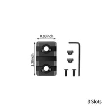 Load image into Gallery viewer, 5 7 9 11 13 Slots Mlok Side Rail System M-lok Picatinny Rail Tactical 21mm Rifle Scope Mount Aluminum Rails Section Adapter