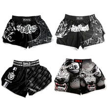Load image into Gallery viewer, Kickboxing Fight Grappling Shorts Breathable loose Printing Muay Thai Pants MMA Boxing Shorts Clothing Sanda Fight Grappling