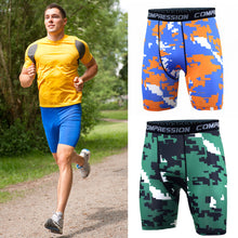 Load image into Gallery viewer, Quick Dry Compression Running Tights Men Gym Fitness Shorts Sportswear Short Leggings Elastic Underwear