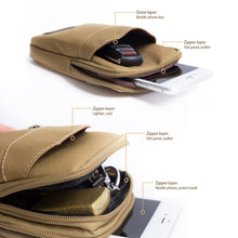 Load image into Gallery viewer, Outdoor Nylon Tactical Bag Molle Military Waist Fanny Pack Men Camping Hunting Tactical Waist Bag EDC Gear Purses With Carabiner