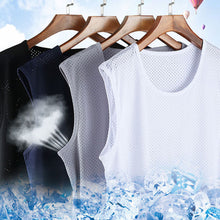 Load image into Gallery viewer, Summer Men's Tank Top Sleeveless Vest Breathable Quick Dry Sweat Cycling Active Tops Fitness Gym Male Shirts