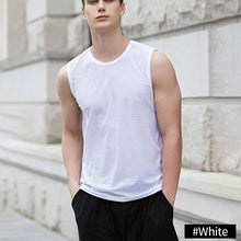 Load image into Gallery viewer, Summer Men's Tank Top Sleeveless Vest Breathable Quick Dry Sweat Cycling Active Tops Fitness Gym Male Shirts