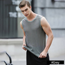 Load image into Gallery viewer, Summer Men's Tank Top Sleeveless Vest Breathable Quick Dry Sweat Cycling Active Tops Fitness Gym Male Shirts