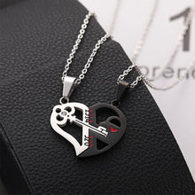 Load image into Gallery viewer, Fashion Simple Key Stitching Pendant Couple Necklace Niche Design Love Necklace Jewelry Accessories for Couple
