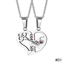Load image into Gallery viewer, Fashion Simple Key Stitching Pendant Couple Necklace Niche Design Love Necklace Jewelry Accessories for Couple