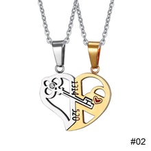 Load image into Gallery viewer, Fashion Simple Key Stitching Pendant Couple Necklace Niche Design Love Necklace Jewelry Accessories for Couple