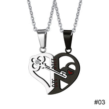 Load image into Gallery viewer, Fashion Simple Key Stitching Pendant Couple Necklace Niche Design Love Necklace Jewelry Accessories for Couple