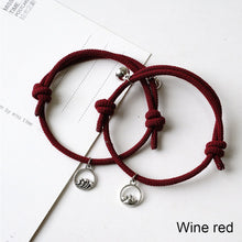 Load image into Gallery viewer, 1 Pair Magnet Attracts Couples Bracelet Fashion Simple Braided Bracelet Jewelry Gift for Women Men