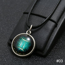 Load image into Gallery viewer, Luminous 12 Constellation Necklace Fashion Simple Long Necklace Constellation Pendant Necklace Jewelry Accessories Gift