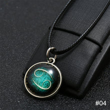 Load image into Gallery viewer, Luminous 12 Constellation Necklace Fashion Simple Long Necklace Constellation Pendant Necklace Jewelry Accessories Gift