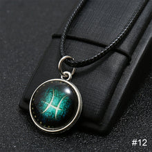 Load image into Gallery viewer, Luminous 12 Constellation Necklace Fashion Simple Long Necklace Constellation Pendant Necklace Jewelry Accessories Gift