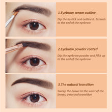 Load image into Gallery viewer, Eyebrow Cream Eyebrow Powder 2 in 1 Easy-color Waterproof Sweat-proof Eyebrow Balm Long-lasting Eyebrow Cream Cosmetics