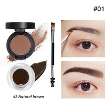 Load image into Gallery viewer, Eyebrow Cream Eyebrow Powder 2 in 1 Easy-color Waterproof Sweat-proof Eyebrow Balm Long-lasting Eyebrow Cream Cosmetics