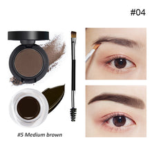 Load image into Gallery viewer, Eyebrow Cream Eyebrow Powder 2 in 1 Easy-color Waterproof Sweat-proof Eyebrow Balm Long-lasting Eyebrow Cream Cosmetics