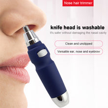 Load image into Gallery viewer, Electric Nose Hair Trimmer Portable Nose Hair Shaver Waterproof Trimmer Facial Cleansing Care Tool for Men