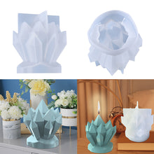 Load image into Gallery viewer, Iceberg Shape Crystal Cluster Candle Silicone Mold For Candle Making Ice Soap Resin Mould Craft Making Demold Nonstick Home Decoration