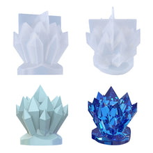 Load image into Gallery viewer, Iceberg Shape Crystal Cluster Candle Silicone Mold For Candle Making Ice Soap Resin Mould Craft Making Demold Nonstick Home Decoration