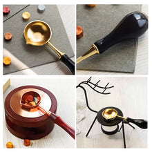 Load image into Gallery viewer, Wax Seal Stamp Fire Paint Seal Supplies Wax Spoon Sealing Wax Melting Pot Craft Supplies