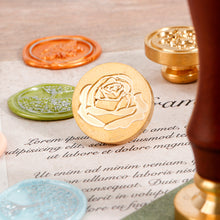 Load image into Gallery viewer, Crown Rose Tree Pattern Wax Seal Stamps Dedicated Replace Copper Head Retro Wedding Invitations Postcard Envelope Sealing