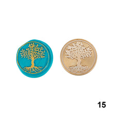 Load image into Gallery viewer, Crown Rose Tree Pattern Wax Seal Stamps Dedicated Replace Copper Head Retro Wedding Invitations Postcard Envelope Sealing