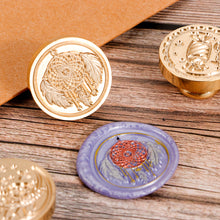 Load image into Gallery viewer, 21 Styles Universe Rose Plants Pattern Wax Seal Stamps Dedicated Replace Copper Head Retro Wedding Invitations Postcard Envelope Sealing