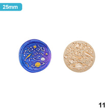 Load image into Gallery viewer, 21 Styles Universe Rose Plants Pattern Wax Seal Stamps Dedicated Replace Copper Head Retro Wedding Invitations Postcard Envelope Sealing