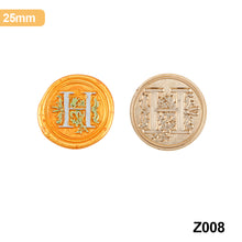 Load image into Gallery viewer, 26 Curlicue European Letter Seal Head Wax Seal Stamps Metal Head DIY Stamp Envelope Wedding Invitations Sealing