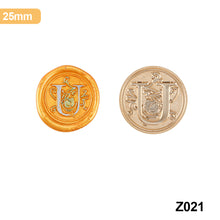Load image into Gallery viewer, 26 Curlicue European Letter Seal Head Wax Seal Stamps Metal Head DIY Stamp Envelope Wedding Invitations Sealing