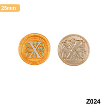 Load image into Gallery viewer, 26 Curlicue European Letter Seal Head Wax Seal Stamps Metal Head DIY Stamp Envelope Wedding Invitations Sealing