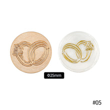 Load image into Gallery viewer, 25mm Blessing Best Wishes Thank You Pattern Wax Seal Stamps Dedicated Copper Head Retro Wedding Invitations Envelope Gift Sealing