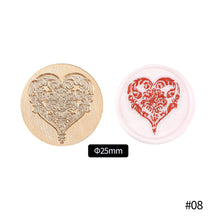 Load image into Gallery viewer, 25mm Blessing Best Wishes Thank You Pattern Wax Seal Stamps Dedicated Copper Head Retro Wedding Invitations Envelope Gift Sealing