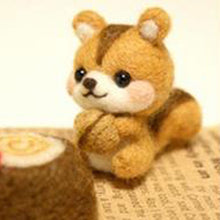 Load image into Gallery viewer, Non-Finished Felt Kit Cute Animal Collection Panda Squirrel Cat Turtle Doll Wool Felt Poked Kitting DIY Felting Materials
