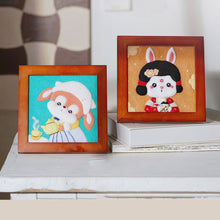 Load image into Gallery viewer, Non-Finished Lovely DIY Wool Felt Kit Famous Painting Handcraft Needle Felting Kit for Needle Material Pack for Kids Beginner Christmas Gift
